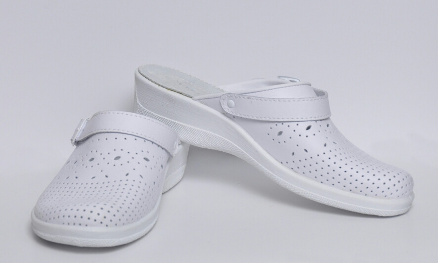 Взуття (сабо) медичне, Молдова, модель Яна м'який підп'ятник (пара), білий р.36-р.41, фото 1