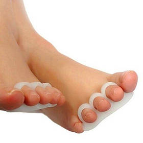 Протектор силіконовий на стопі під пальцями на ногах з 3-я петлями на пальці (пара-2шт.)
