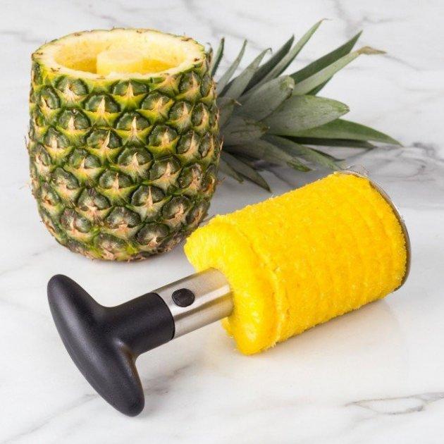 Нож для резки ананаса Pineapple Slicer не снимая кожуры Реальные фото - фото 1 - id-p1431277360