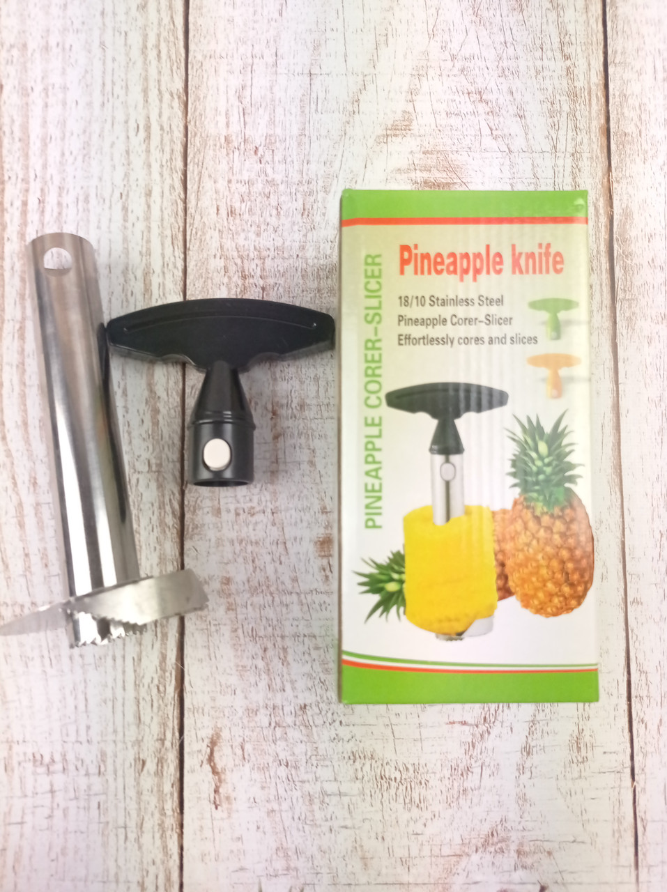 Нож для резки ананаса Pineapple Slicer не снимая кожуры Реальные фото - фото 3 - id-p1431277360