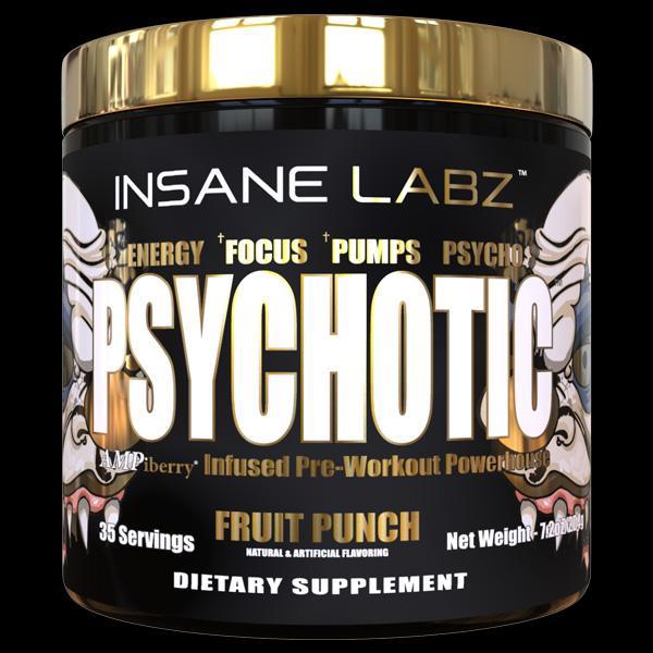 Передтренувальний комплекс Insane Labz Psychotic GOLD 35 sev. 204 g