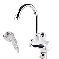 Електричний проточний кран водонагрівач з екраном нижнє підключення змішувач бойлер