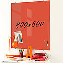 Скляна маркерна не магнітна дошка 800*600мм Біла, фото 2