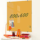 Скляна маркерна не магнітна дошка 800*600мм Біла, фото 3