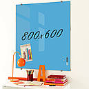 Скляна маркерна не магнітна дошка 800*600мм Біла, фото 6