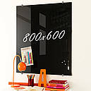 Скляна маркерна не магнітна дошка 800*600мм Біла, фото 8