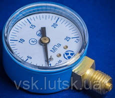 Манометр ДМ 05050 - 25 МПа - 2,5 - О2 - 01 ТУ У 33.2-14307481-031:2005, фото 1