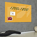 Скляна маркерна магнітна дошка 1800*1200мм Бежева, фото 8