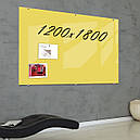 Скляна маркерна магнітна дошка 1800*1200мм Бежева, фото 5