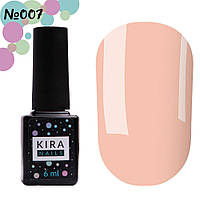 Гель-лак Kira Nails №007 (персиковый для френча, эмаль), 6 мл