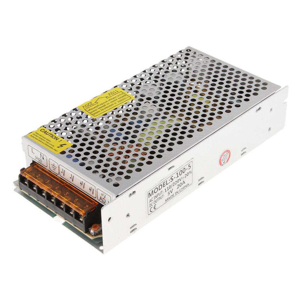 Блок живлення LEDTech 5v 20a 100w, 5в 20а 100вт в перфорованому корпусі. Стандарт. Гарантія 1 рік