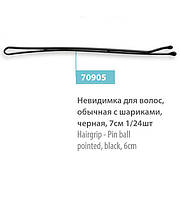 Невидимки черные фрезерованные SPL 60901 (60мм, 24шт)