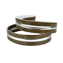 Декоративна накладка DS-R380-07-BWS для світильників BIOM DEL-R20-30-4 DIY і SML-R20-50-DIY (ГОРІХ/СРІБЛО), фото 3