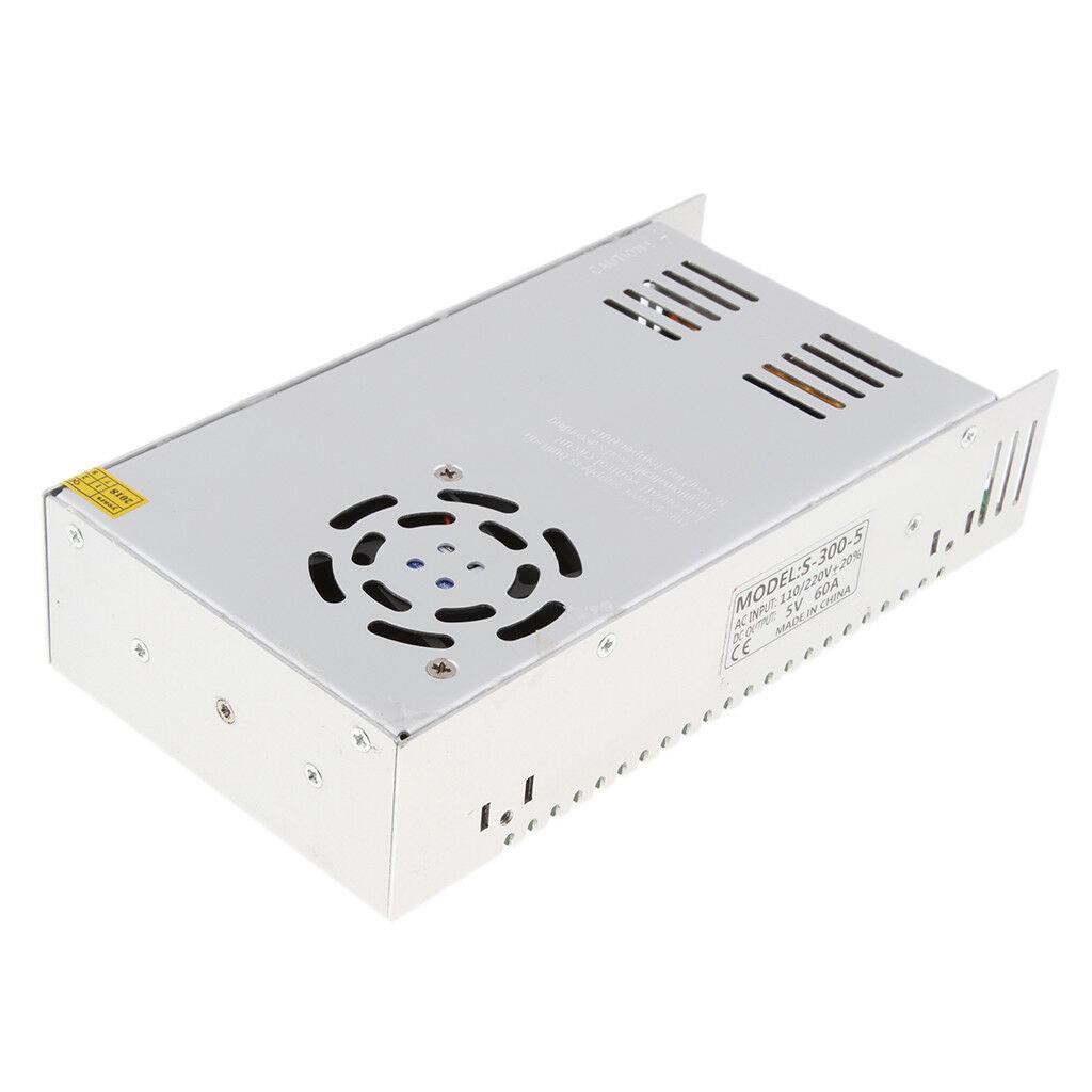 Блок живлення LEDTech 5v 60a 300w, 5в 60а 300вт в перфорованому корпусі з активним охолодженням. Гарантія 1 рік