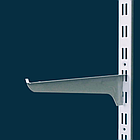 Рейка подвійна настінна, L 2000мм, 1,2мм, біла. Торговий профіль для полиць, металевий настінний стелаж, фото 8