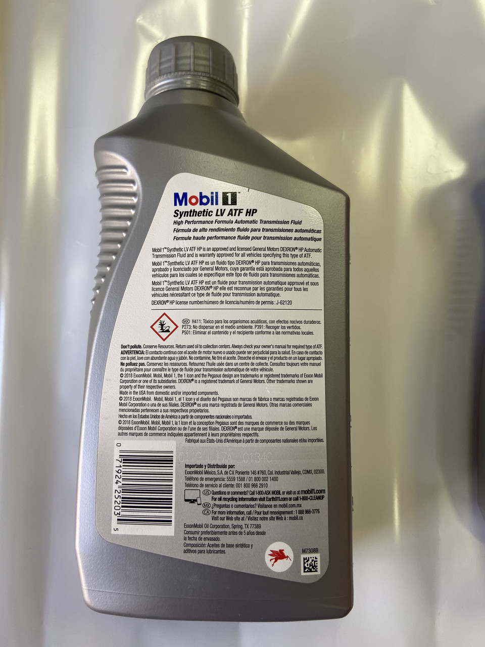 mobil 1 lv atf hp transmission fluid