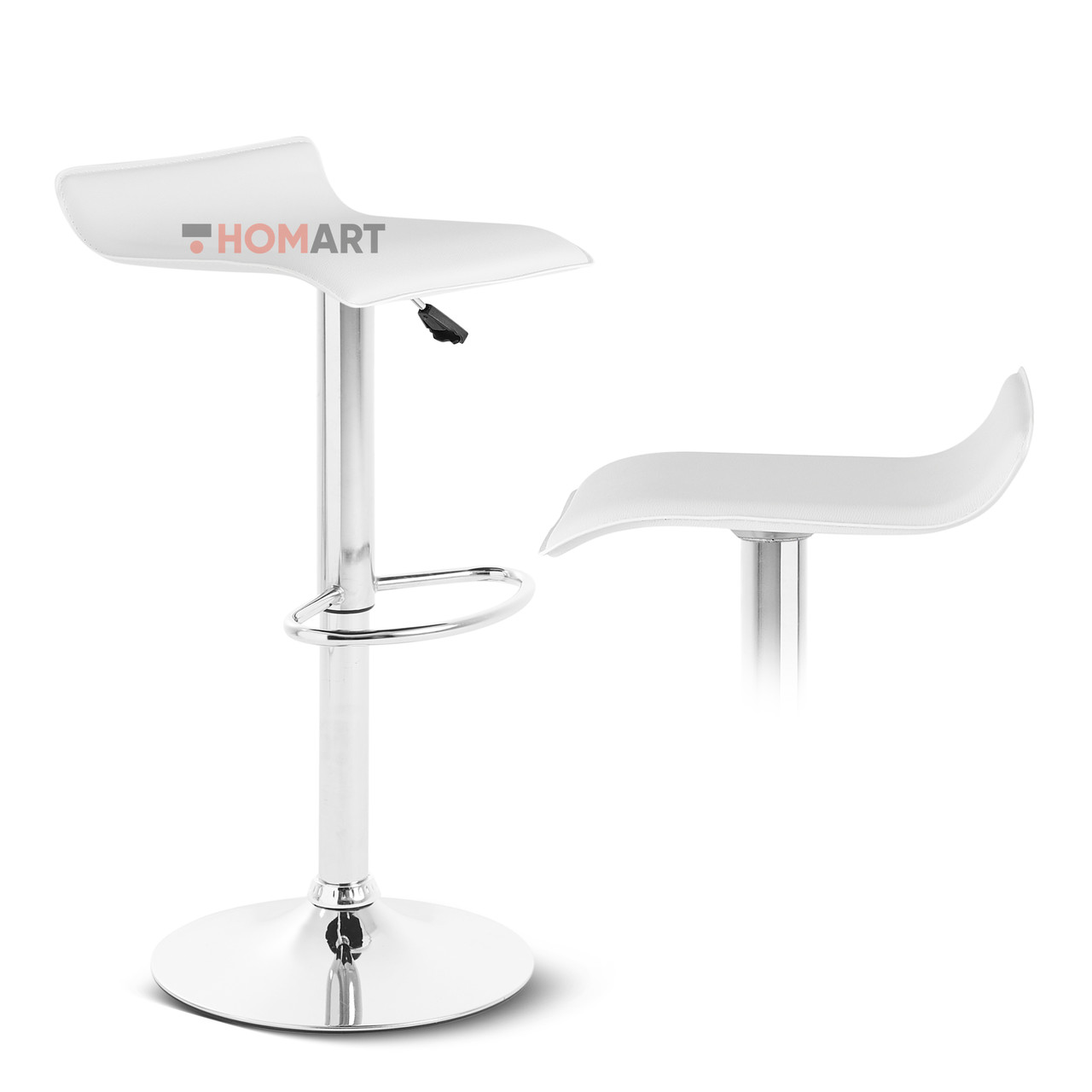 Стілець барний хокер Homart DM-972 білий (9142), фото 1
