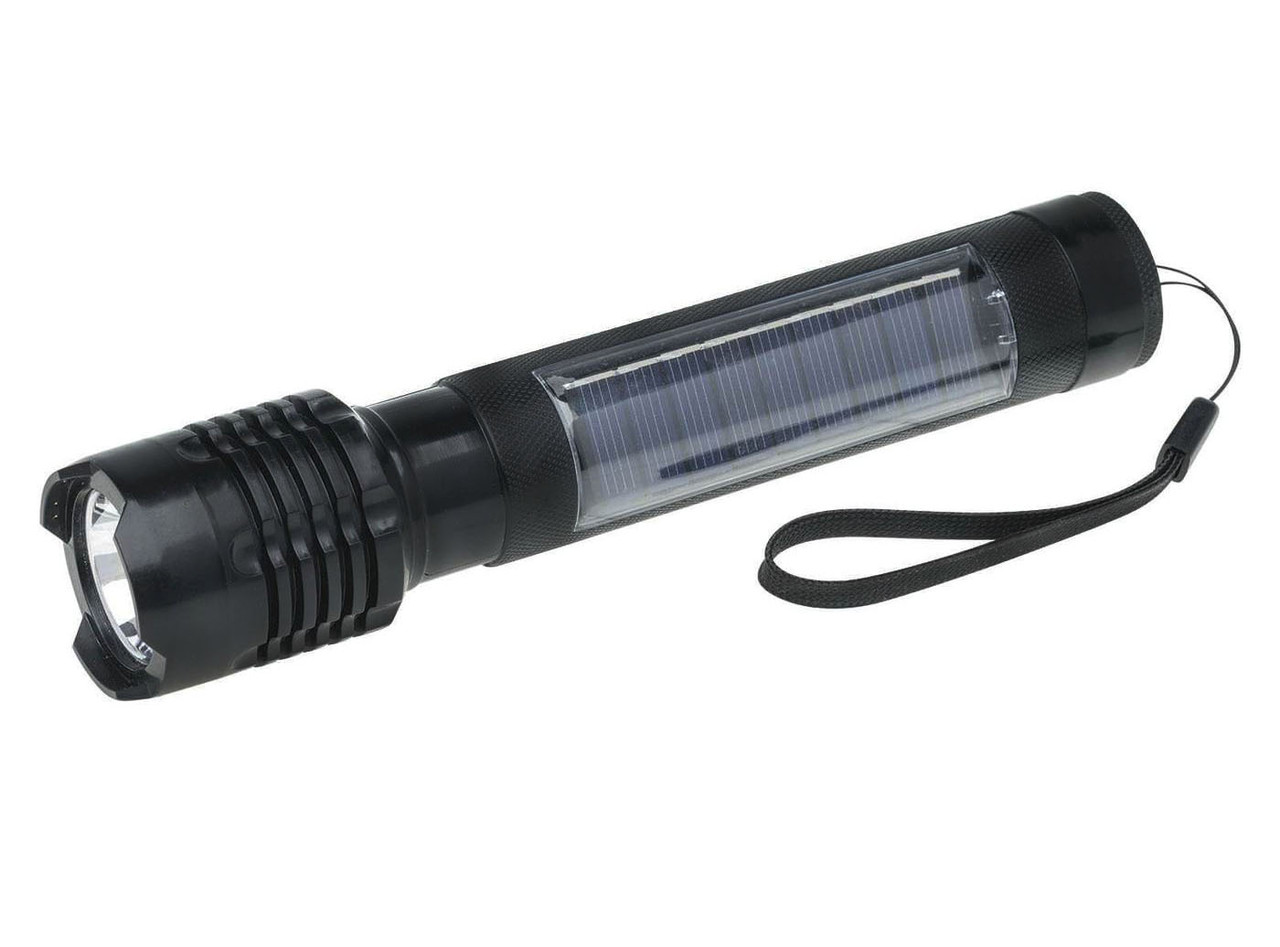 Ручний світлодіодний ліхтарик на сонячній батареї Asialite AL-001 Black