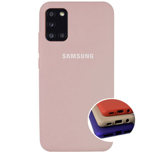 Чохол Silicone Full case для Samsung M31S (01) Pink Sand рожевий, фото 1