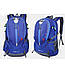 Туристичний рюкзак водонепроникний 40 л XS2586 міський (55 х 37 х 20 см) Синій, фото 7