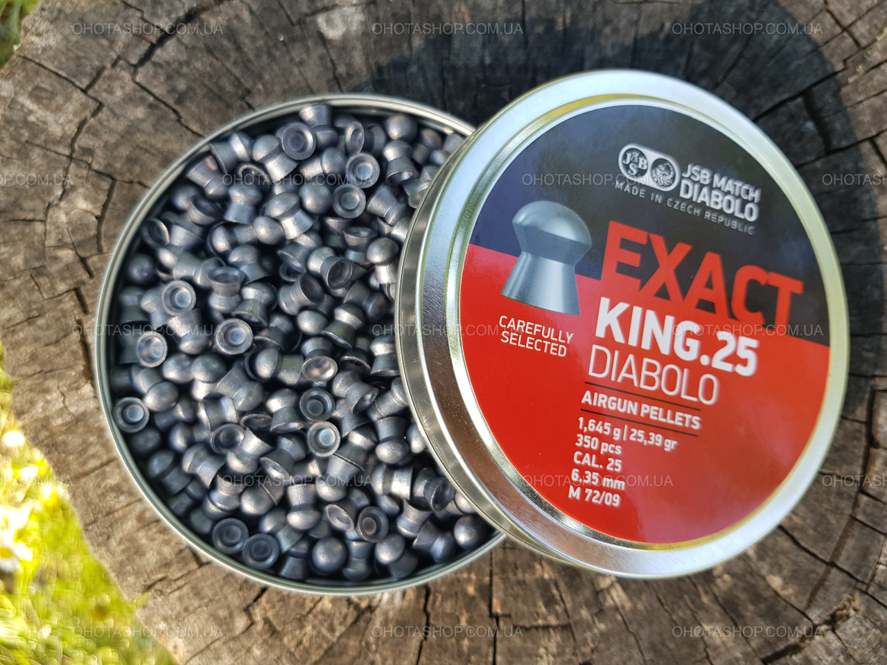 Кулі JSB Diabolo Exact King 1,645 г 6,35 мм (350 шт.)