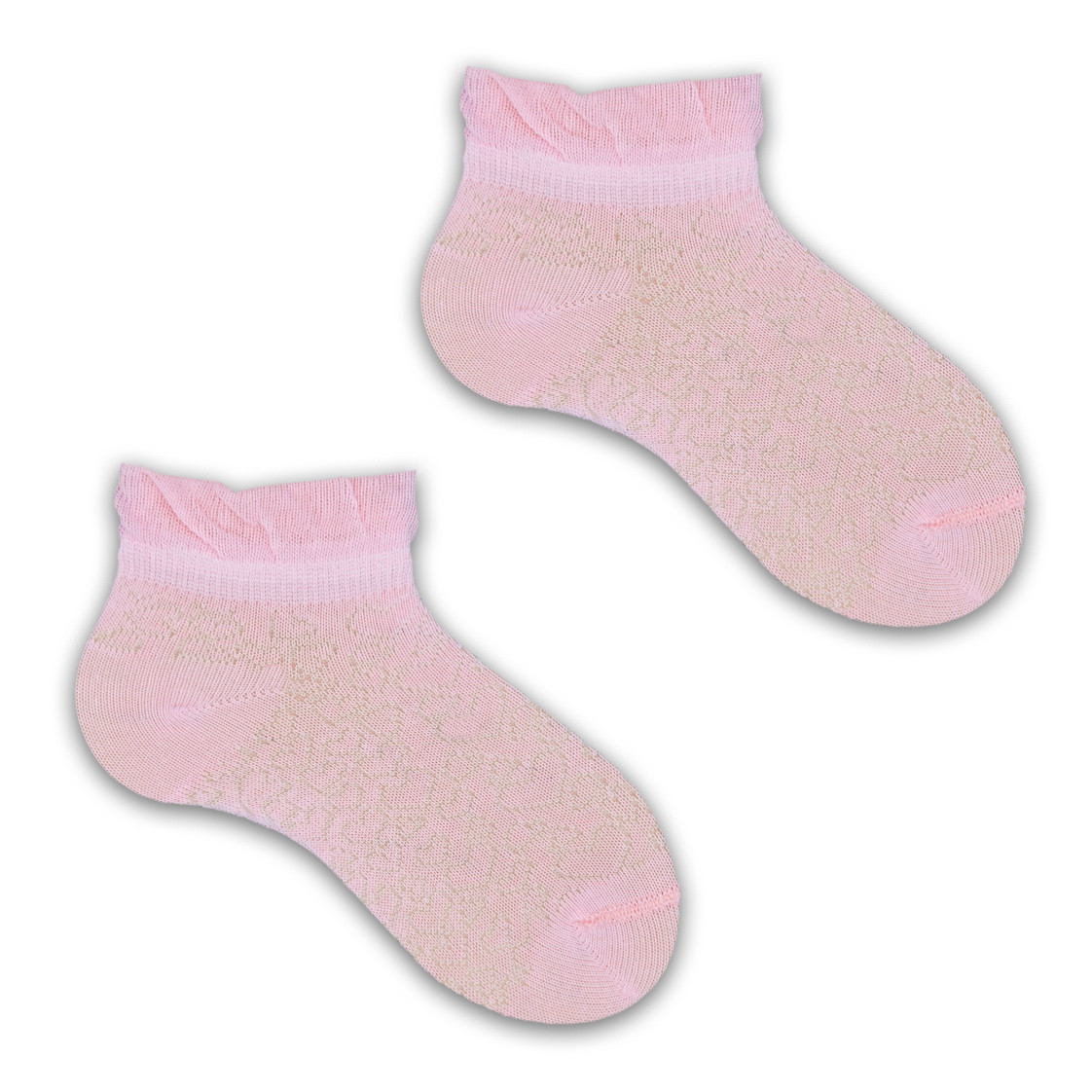 Шкарпетки для дівчинки рожеві "Ажур", розмір 12-14/1-2 роки
