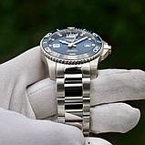 Чоловічі годинники LONGINES L3.782.4.96.6 Hydro Conquest 43 mm Blue Die Automatic Ceramics, фото 9