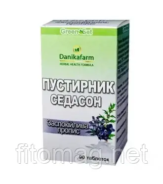 Собача кропива (пустирник) Седасон — Заспокійливий пропис із синюхою блакитний 90таб.