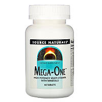 Source Naturals, Mega-One (60 таб.), чоловічі вітаміни, жіночі вітаміни