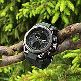 Чоловічі спортивні годинник Sanda 739 Green-Black, фото 3