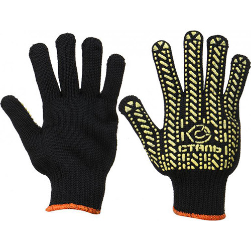 Рукавички робочі Сталь 21104 з ПВХ точкою, фото 1