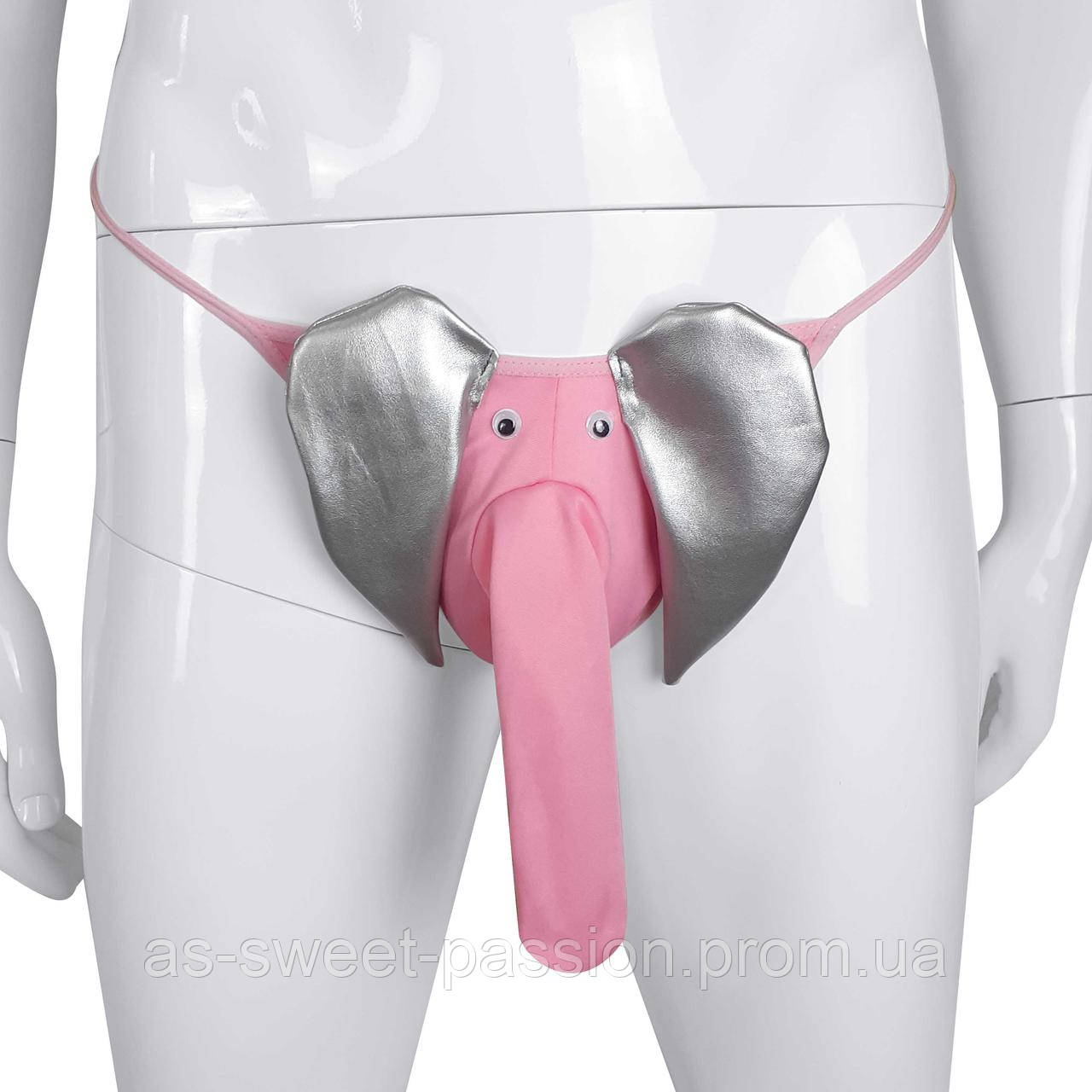 Сексуальные Трусики Слоник Men'S Elephant Pouch Pink