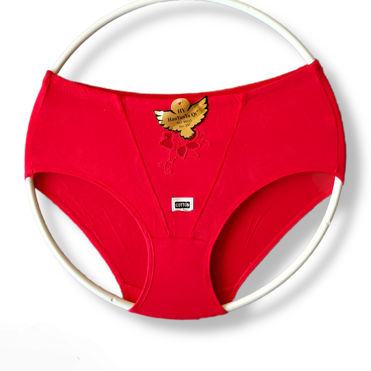 Трусики жіночі 48 висока талія бавовняні сліпи червоні, фото 1