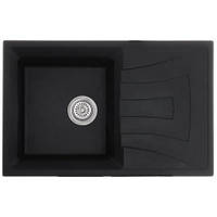 Мийка кухонна HAIBA HB8104-G226 BLACK 780x500x200 (HB0987) чорна 7850