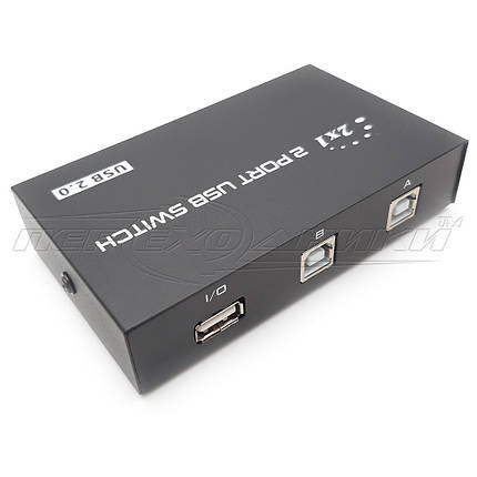 Комутатор 2 Port USB 2.0 PC to Scanner Printer, фото 3