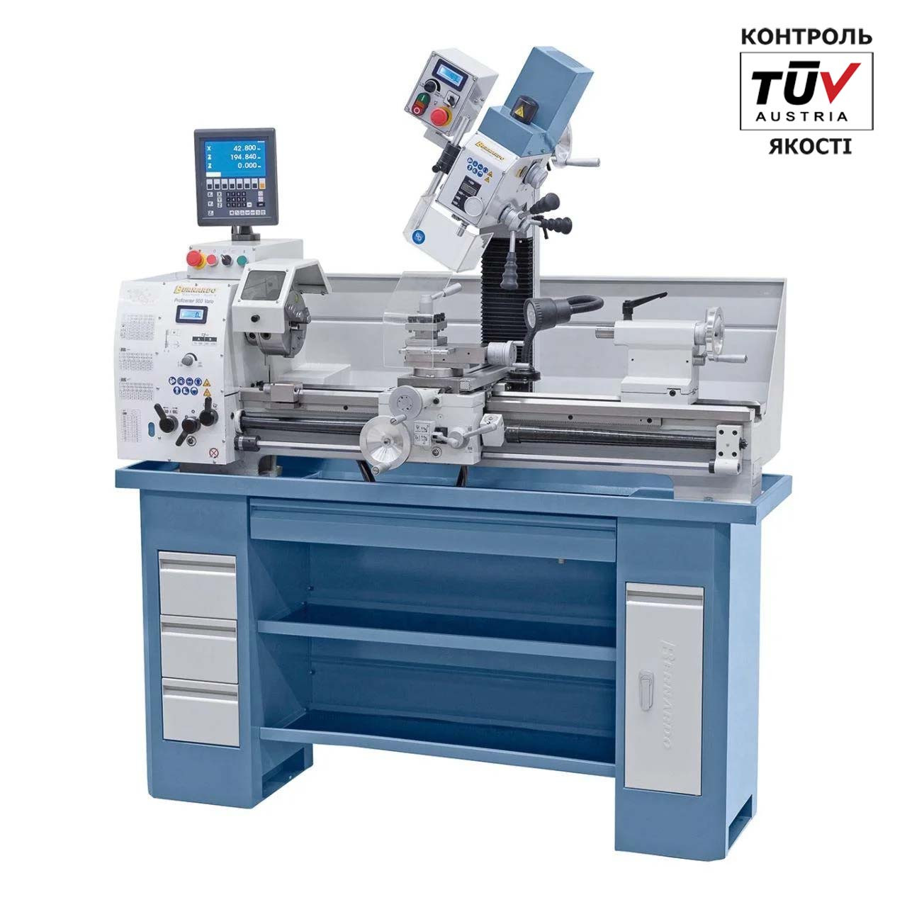Proficenter 900Vario-400V УЦІ Токарно фрезерний верстат по металу | Комбінований токарний верстат