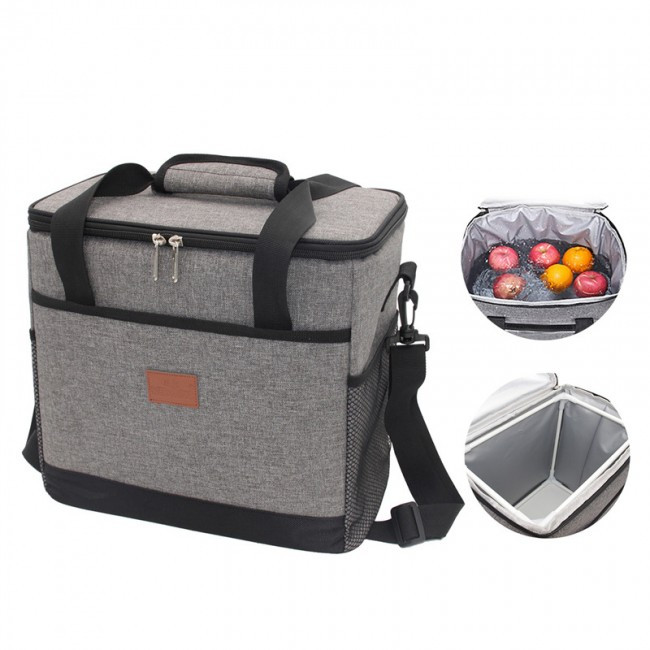 Термосумка/сумка холодильник для пікніка Cool 15л, сіра, фото 1