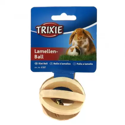 Дерев'яний м'яч для гризунів 6 см, Trixie TX-6187