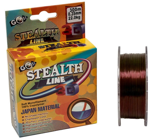 Волосінь Haizhida 3d line 300м 0,40 мм (Discolor), фото 1