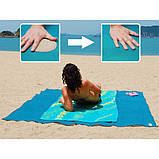 Пляжна підстилка покривало антипісок Sand Free Mat для моря та пікніка 200x150 см, фото 3