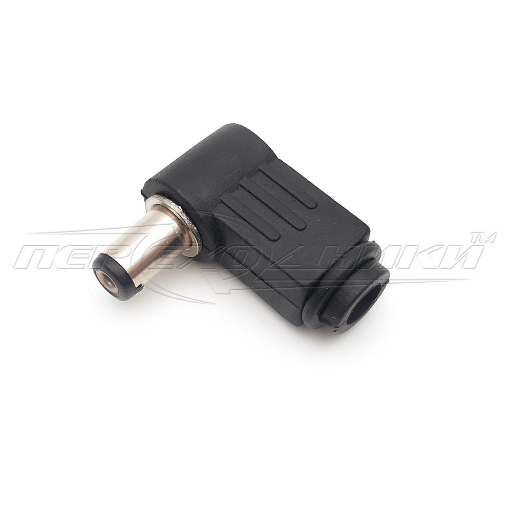 Роз'єм живлення DC штекер кутовий 5.5x1.7 мм на кабель