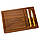Сирна дерев'яна дошка + ножі Wood 33х23 см 18601-006, фото 3