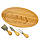 Сирна дерев'яна дошка + ножі Wood 35х20 см 18601-004, фото 3