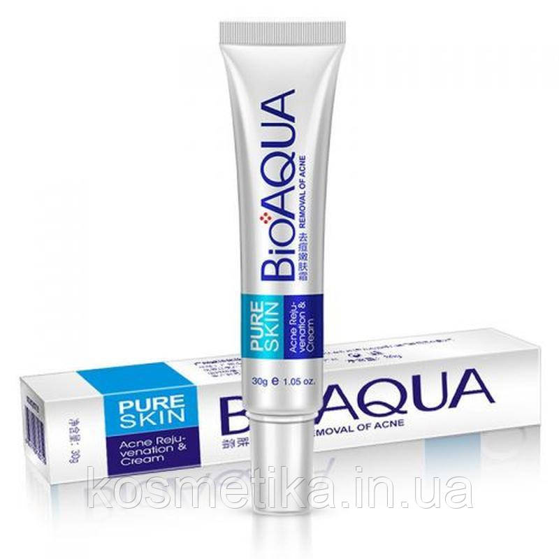 Крем для обличчя від прищів і вугрів анти-акне Bioaqua (30г)