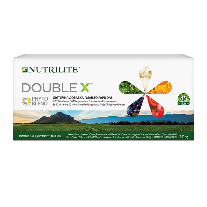 Вітаміни Комплекс NUTRILITE DOUBLE X AMWAY на 31 день (186 таблеток)