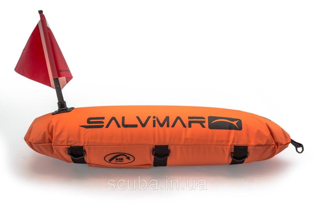 Буй Salvimar Torpedo Nylon з двома прапорами (посилений в нейлоновому чохлі)