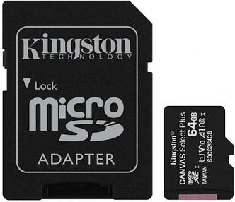 Картка пам'яті Kingston Micro SDHC 64GB