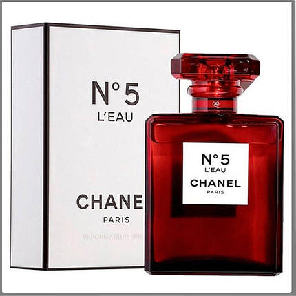 Chanel N5 L'eau Red Edition парфумована вода 100 ml. (Шанель №5 Наповнююча Єау Ред Эдишн), фото 2
