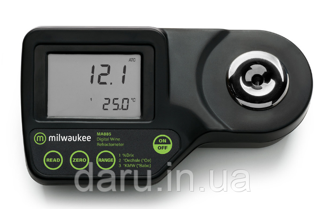 Рефрактометр цифровий Milwaukee MA885 (Brix / ° Oechsle (° Oe) та ° KMW (° Babo)), АТС, фото 1