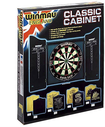 Фірмовий дартс кабінет Winmau чорний(без мішені), фото 2